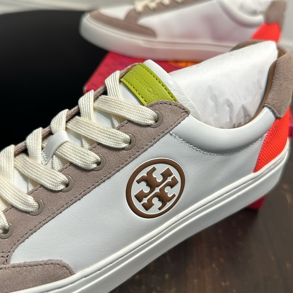 New Sneaker bari Nappa Nappa  Snow White/tobacco/Avola 100 style 149473 talla 9 - Picture 5 of 6